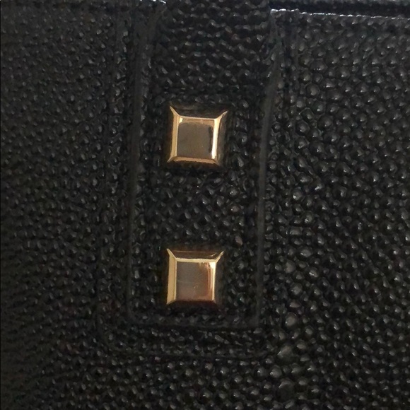 Black with gold accents Bebe large bag - Picture 3 of 5